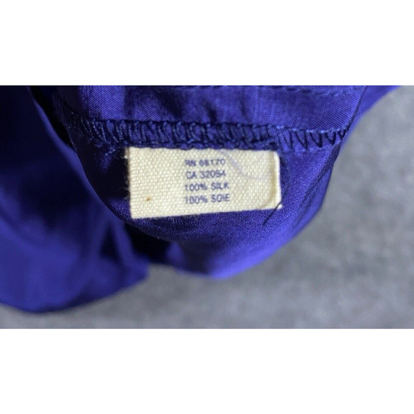 Maeve Dress Womens Small Blue Mini Ruffles 100% Silk Elastic Waist Pockets - Picture 8 of 11